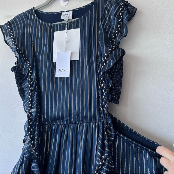 Misa Los Angeles Jayd Dress in Navy - Picture 6 of 15